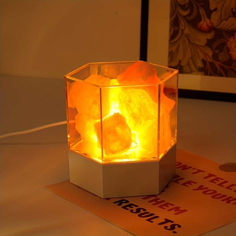 Himalayan Salt Lamp - D2 LED Natural Himalayan Crystal Salt