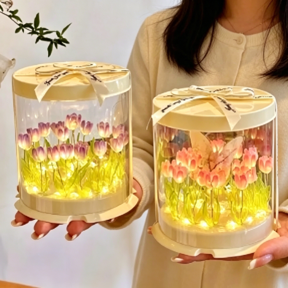 Lighting Table Decor - Tulip Lamp DIY Handmade Material Package,Simulation