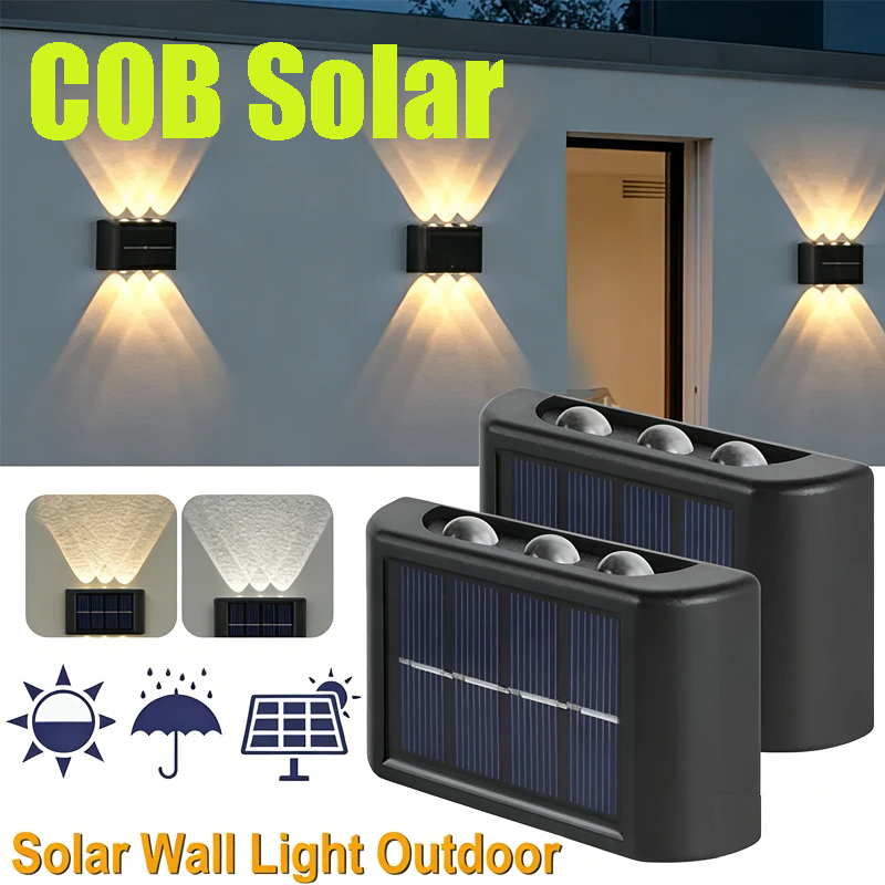 Lighting Decor Outdoor - COB Solar Wall Lamp Outdoor Waterproof