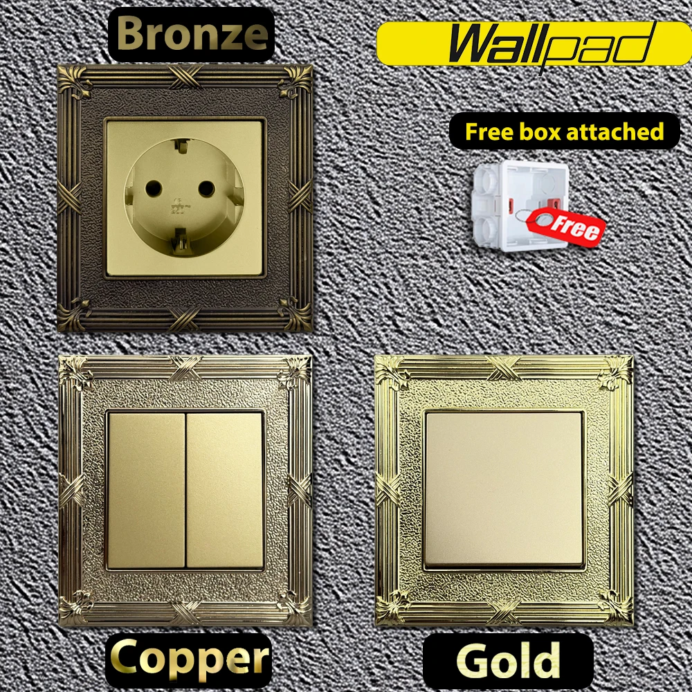 Vintage Lighting Decor - WALLPAD Decorative Metal Wall Light Switch
