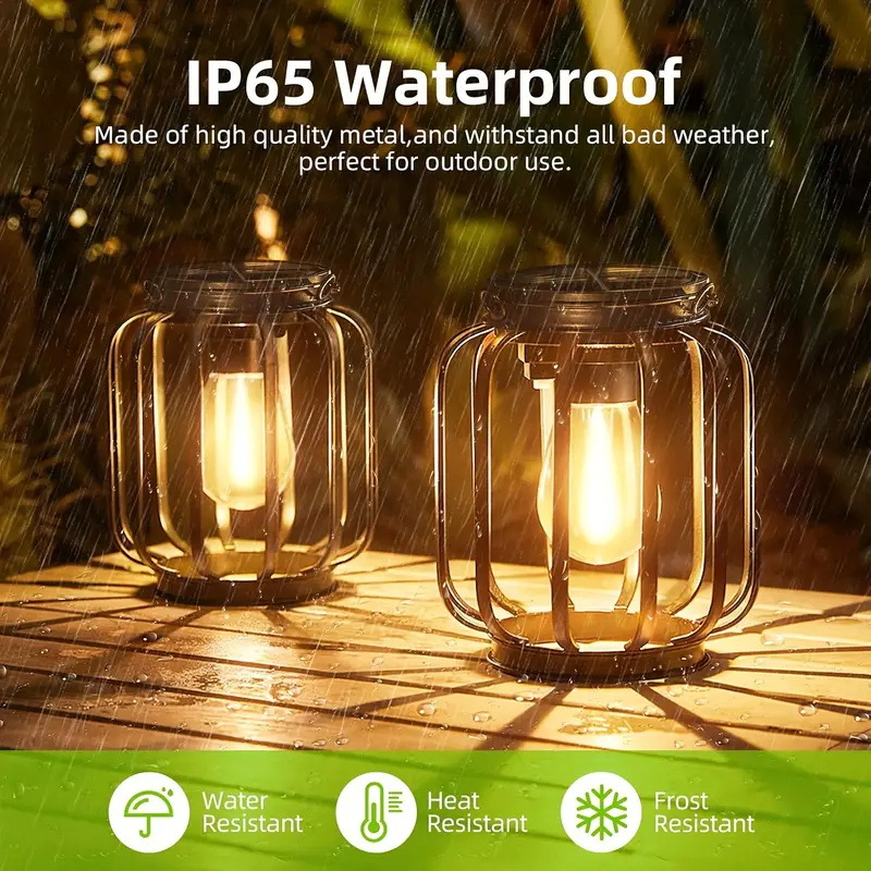 Vintage Lighting Decor - Solar Wrought Iron Lights Vintage Pendant