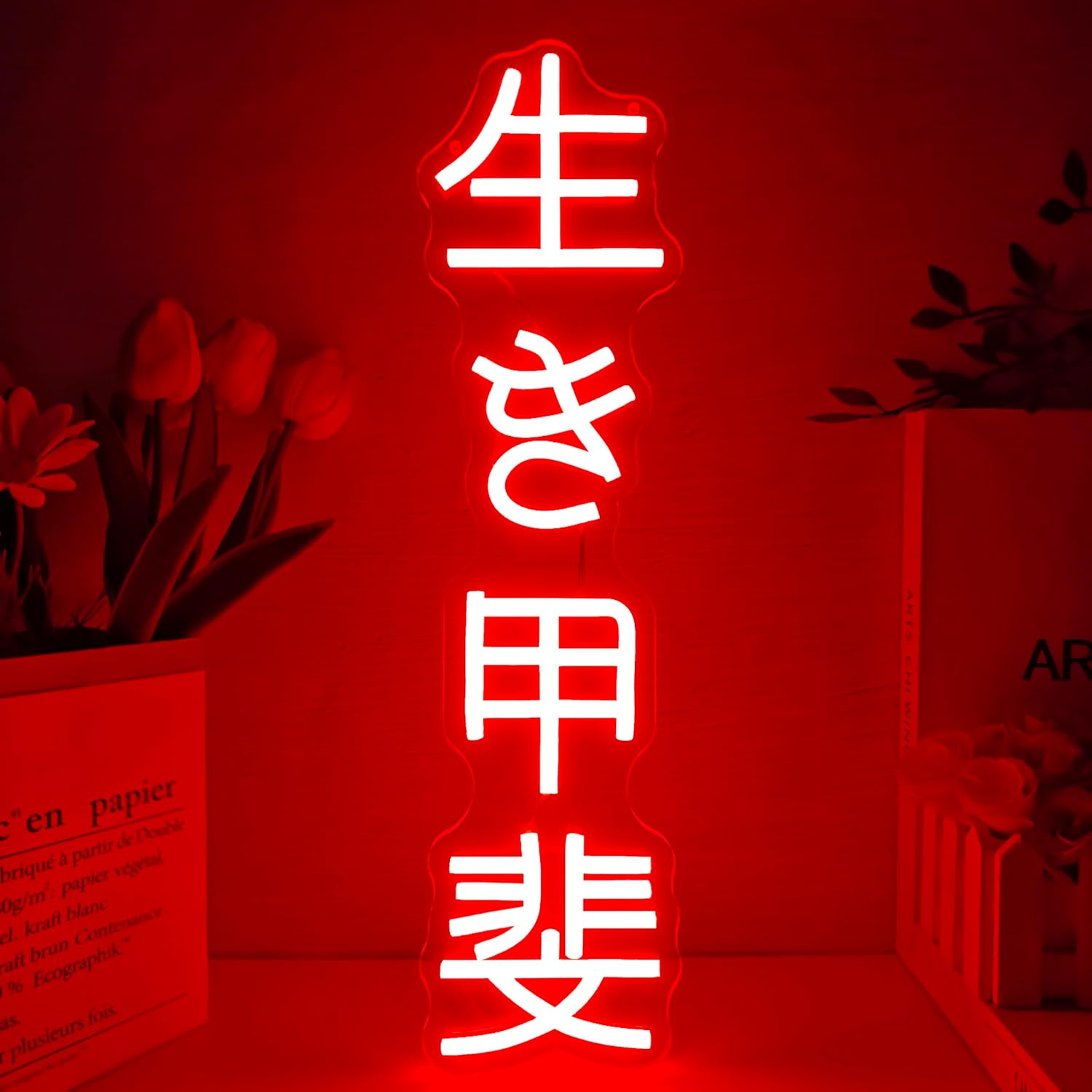 Lighting Decor Bedroom - Japanese Birthday Ikigai Neon Sign USB