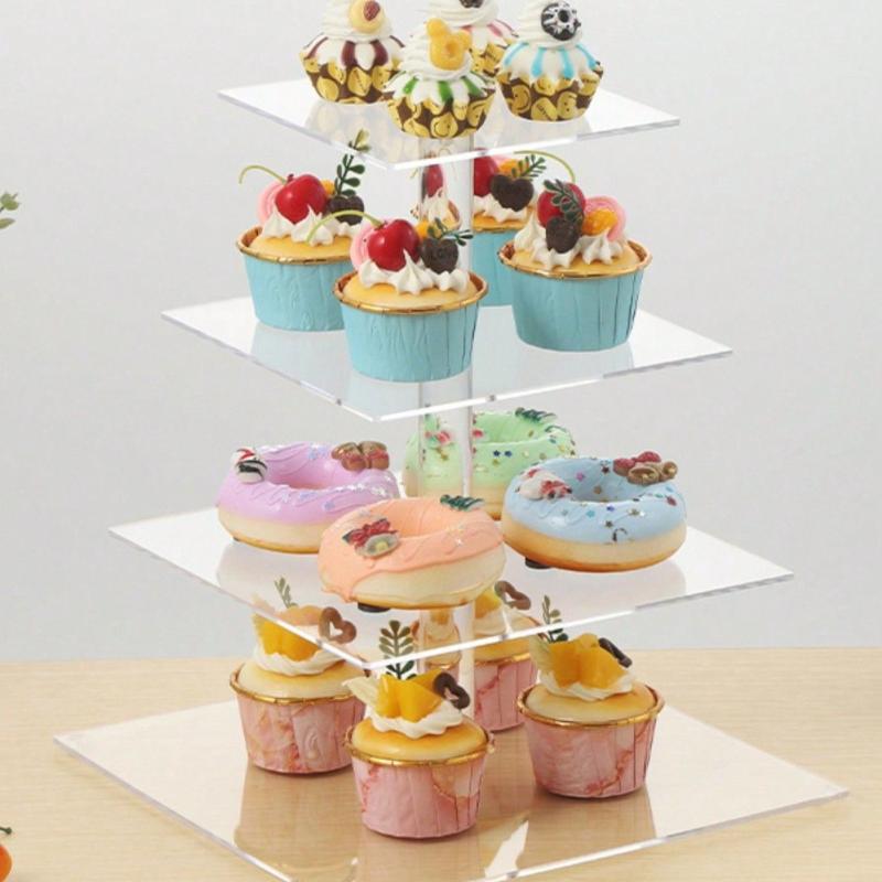 3/4/5 Tier Acrylic Wedding Cak - огляд і ціна Lighting Decoration Stand