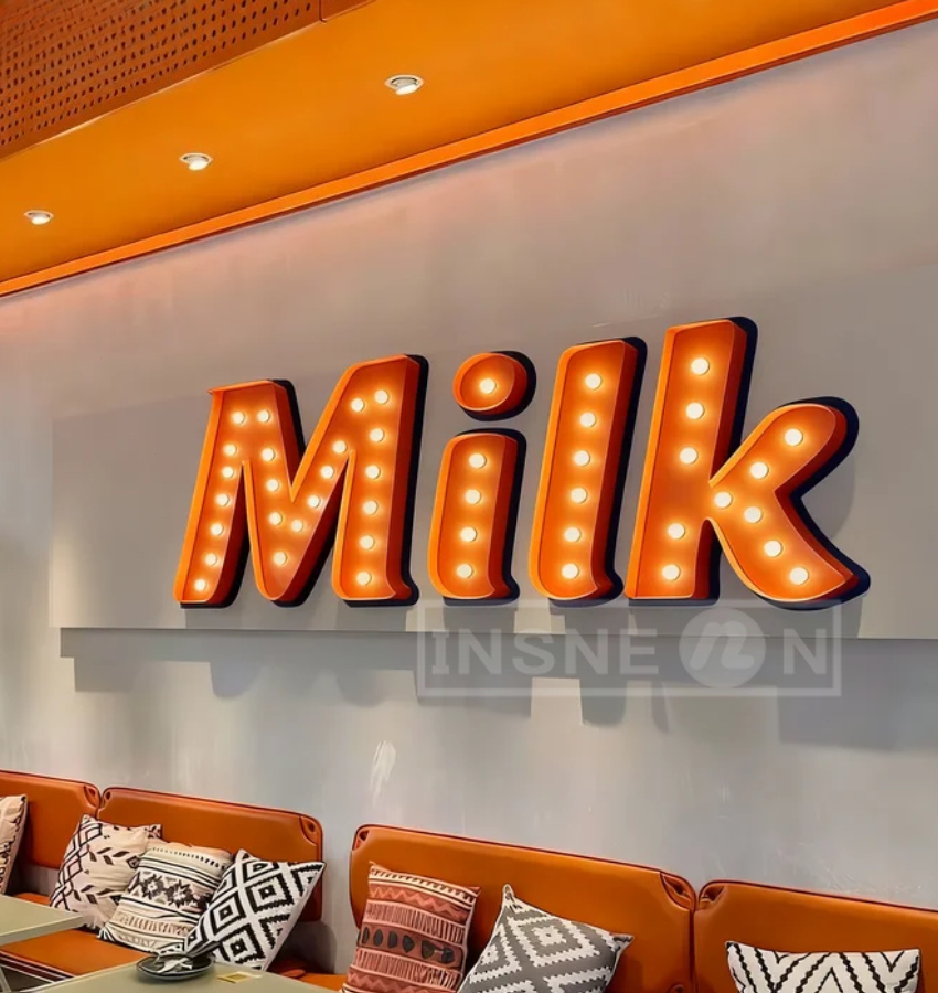 Custom Metal Vintage Light Bul - огляд і ціна Light Up Letters Marquee