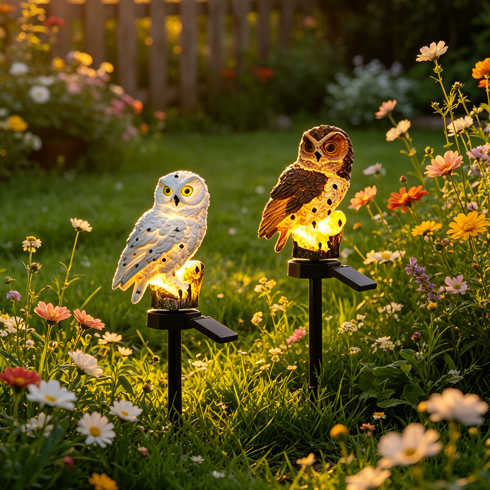 Owl Solar Light, Resin Owl Gro - огляд і ціна Lighting Decor Outdoor