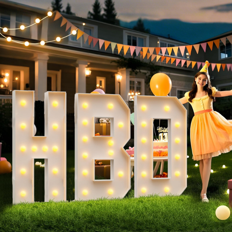 120CM/4FT DIY Marquee Letters  - огляд і ціна Light Up Letters Marquee