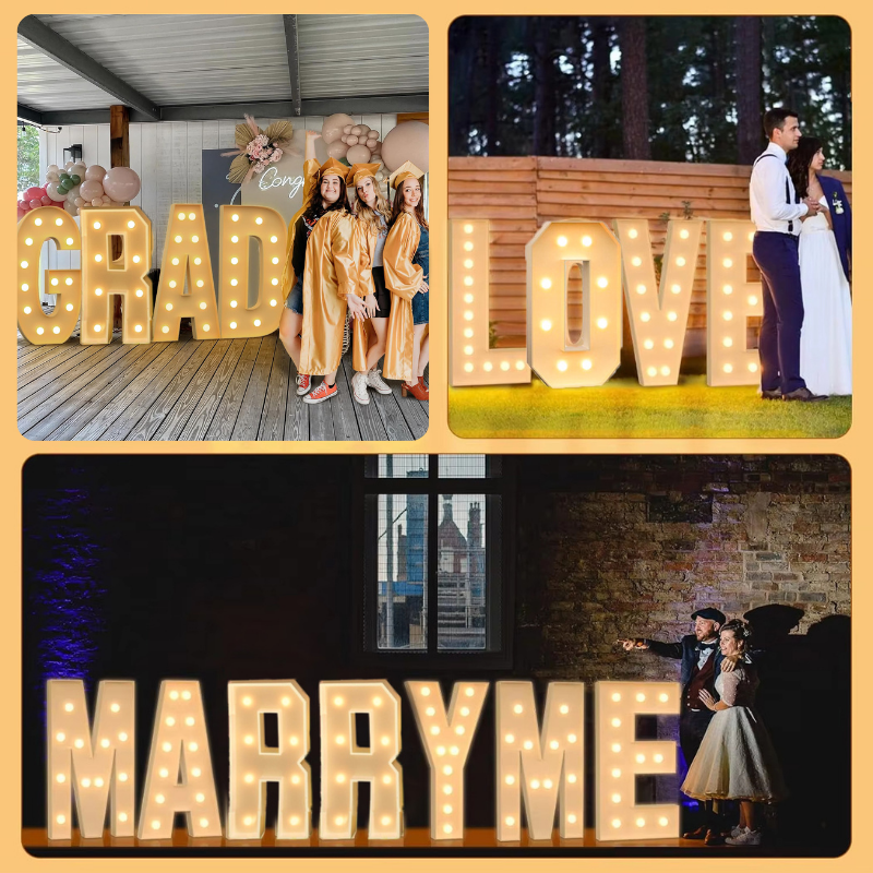120CM/4FT DIY Marquee Letters  - огляд і ціна Light Up Letters Marquee