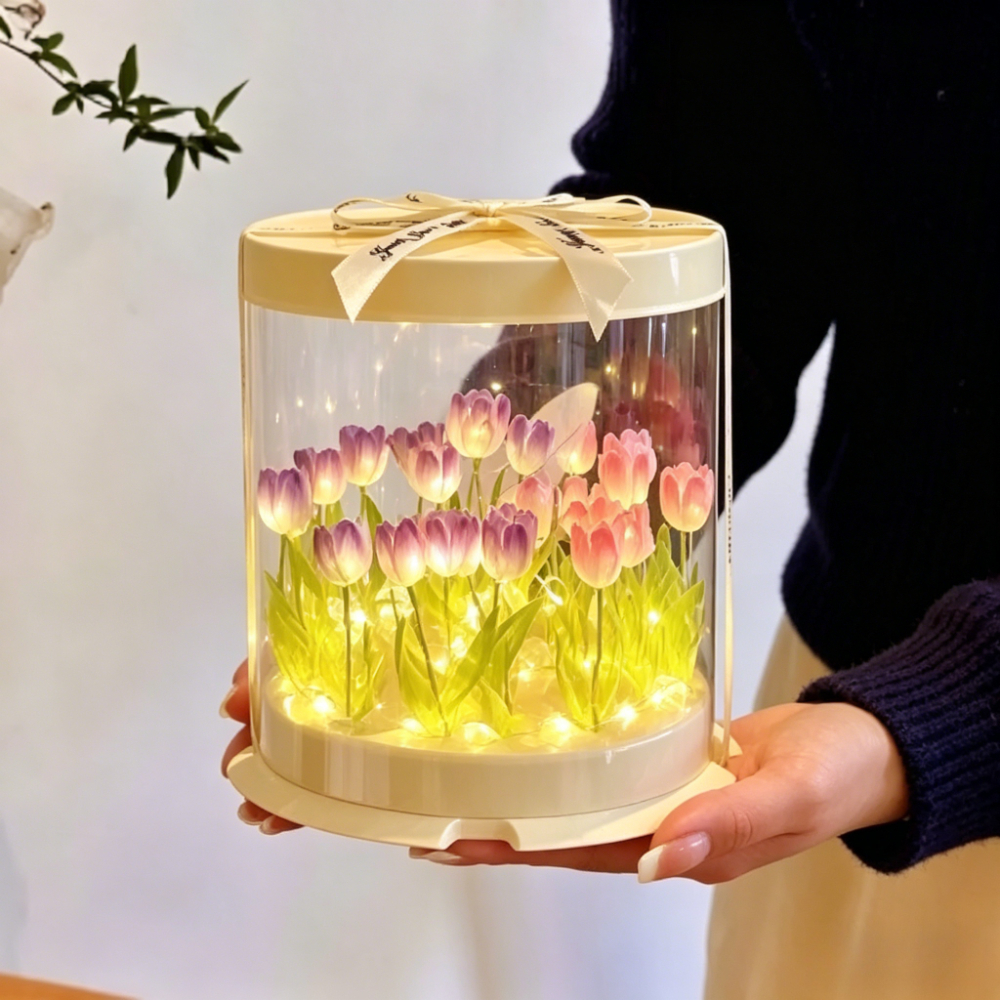 Tulip Lamp DIY Handmade Materi - огляд і ціна Lighting Table Decor