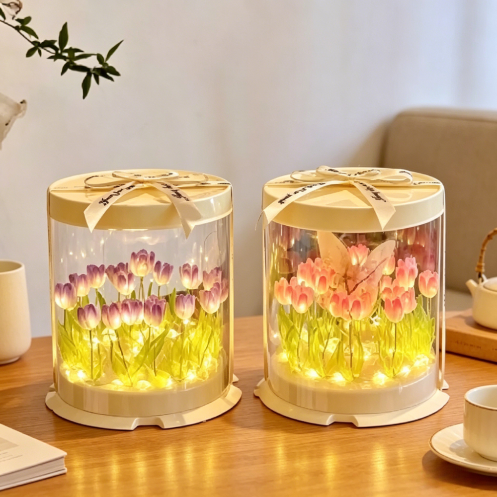 Tulip Lamp DIY Handmade Materi - огляд і ціна Lighting Table Decor
