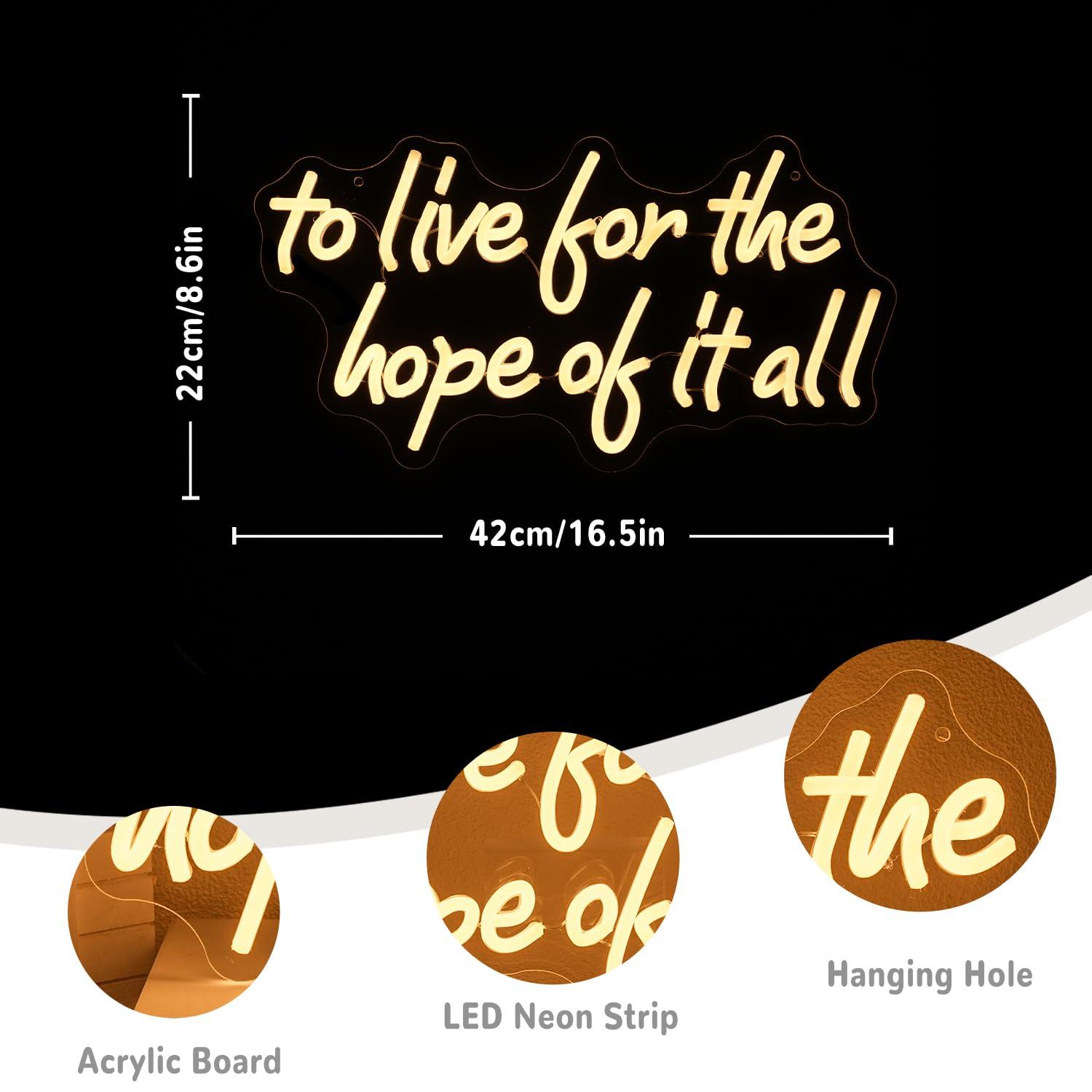 To Live For The Hope Of It All - огляд і ціна Lighting Decor Bedroom