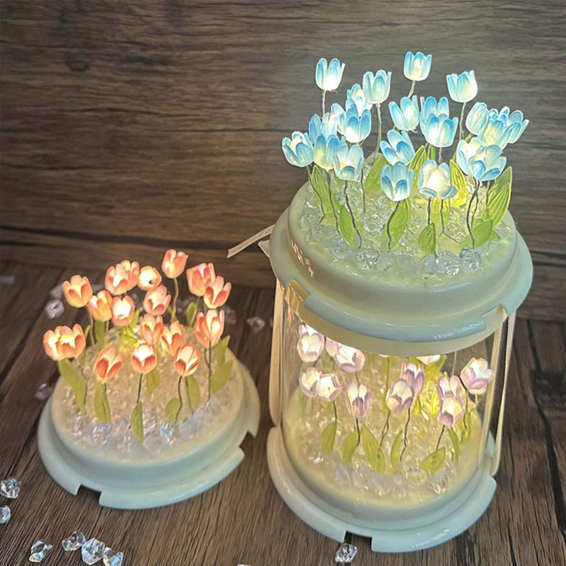 DIY Tulip Lamp Simulation Flow - огляд і ціна Lighting Table Decor