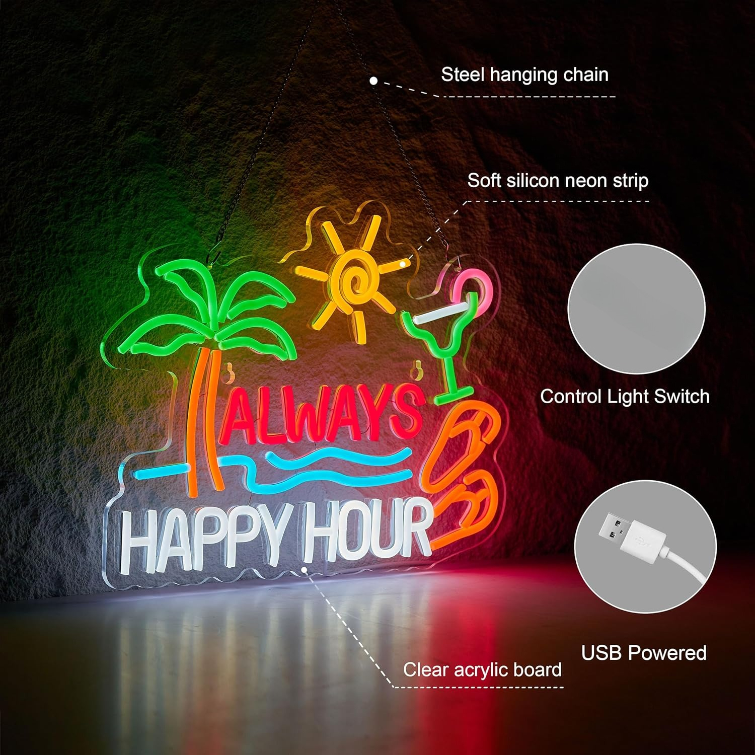 Always Happy Hour Beer Bar Neo - огляд і ціна Lighting Decor For Home