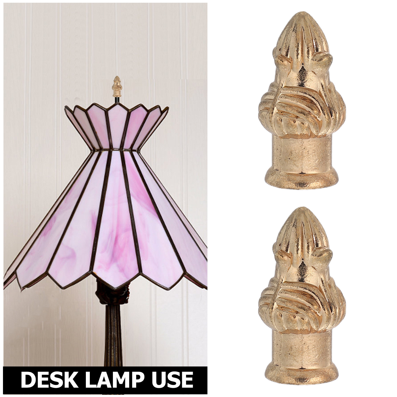 2pcs Lamp Finial Cap Knob For  - огляд і ціна Vintage Lighting Decor