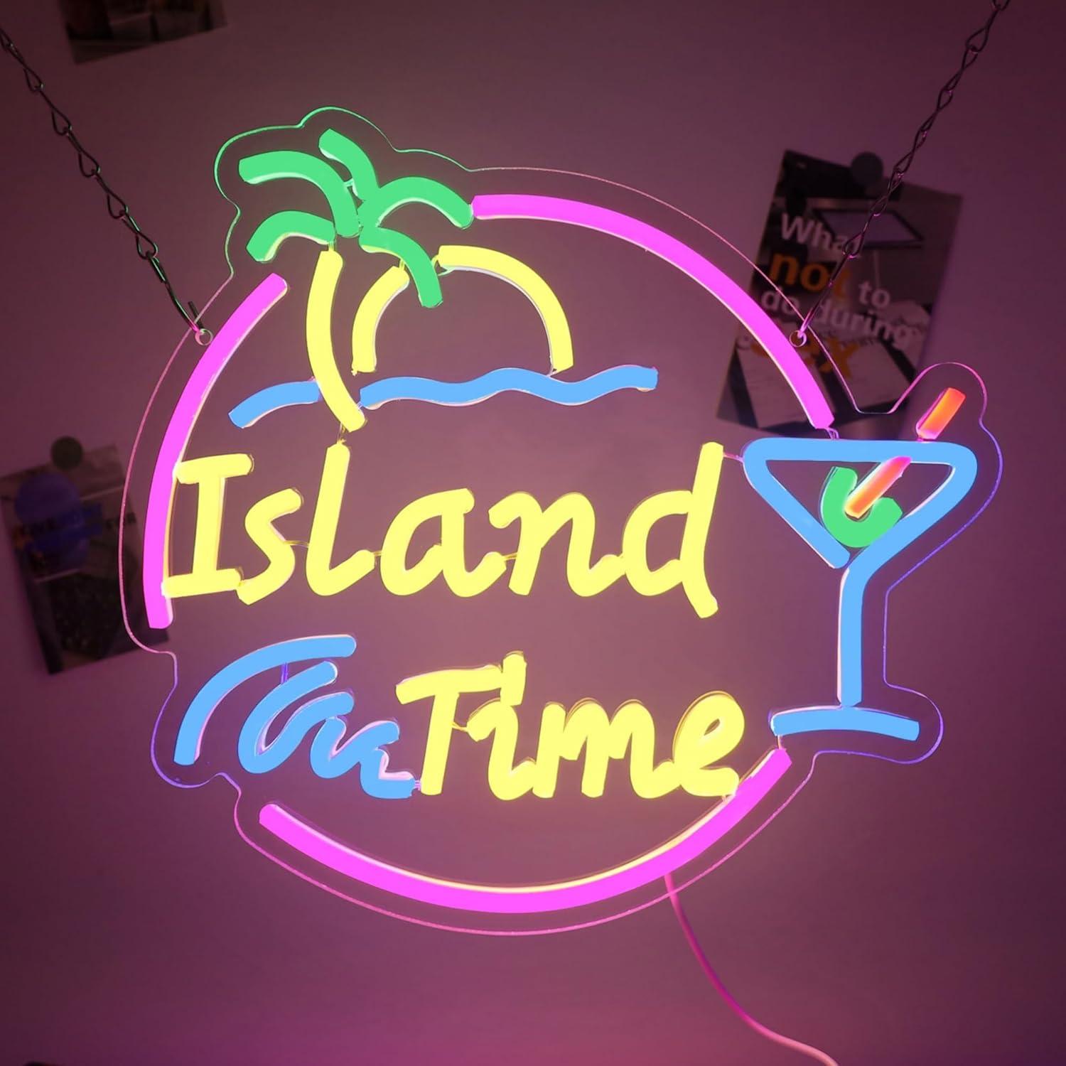 Island Time Neon Sign LED Ligh - огляд і ціна Lighting Decor For Home