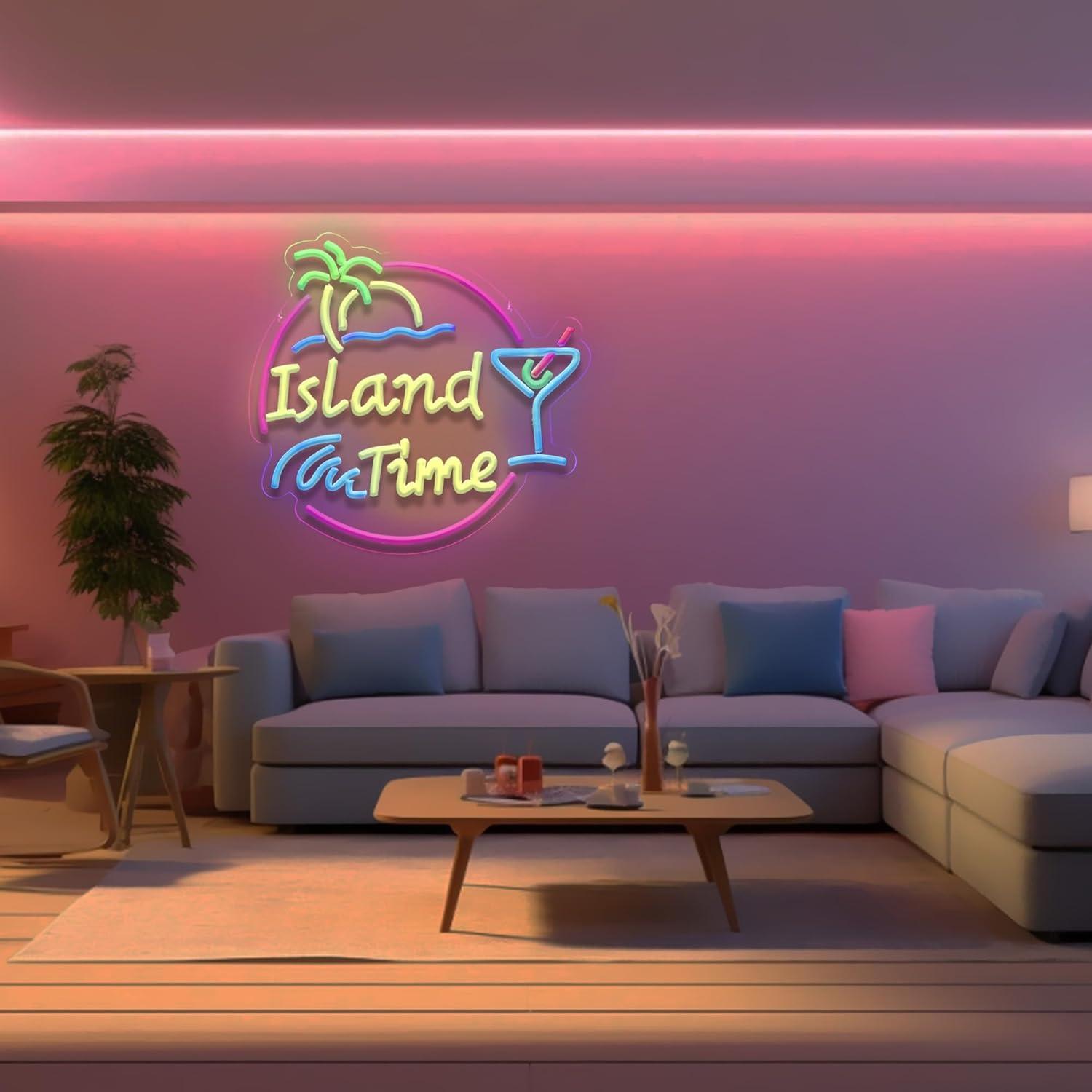 Island Time Neon Sign LED Ligh - огляд і ціна Lighting Decor For Home