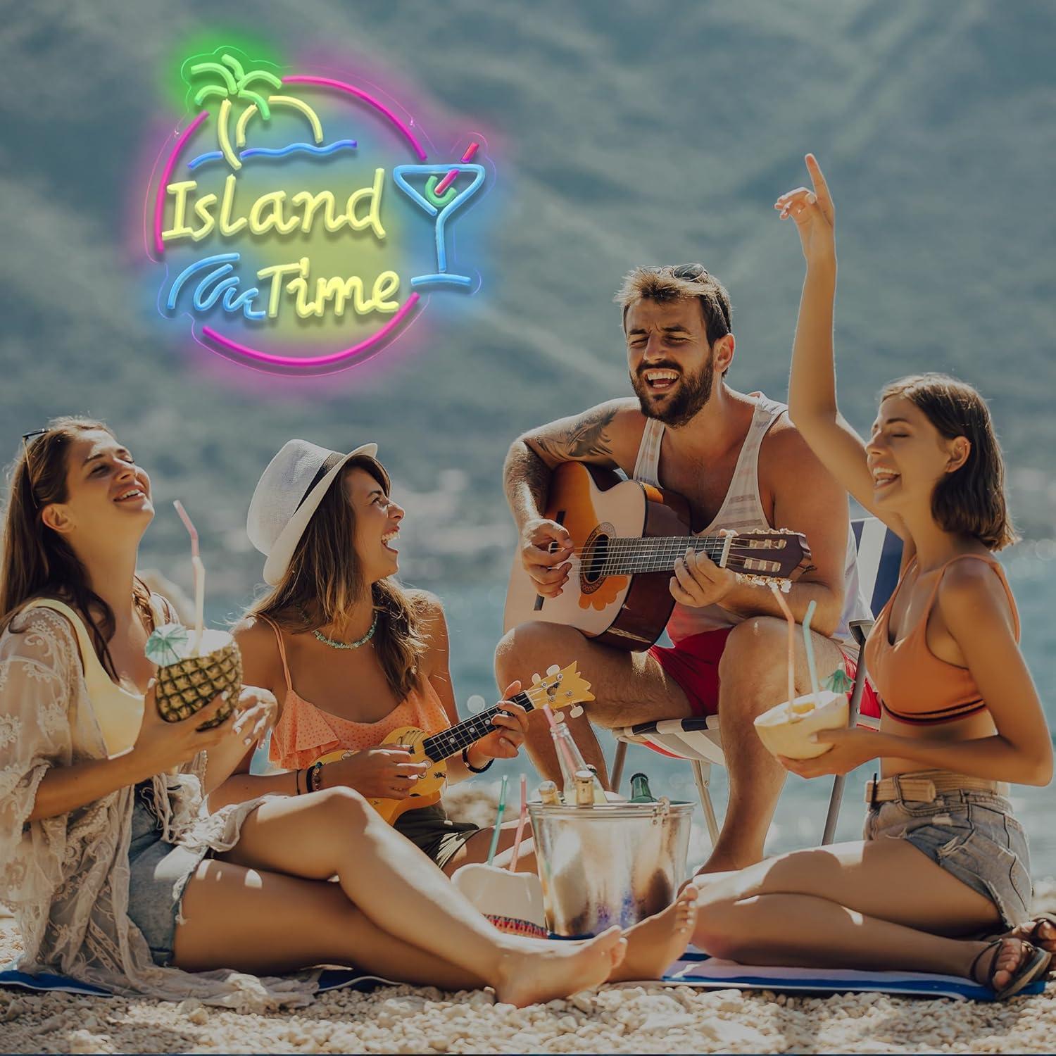 Island Time Neon Sign LED Ligh - огляд і ціна Lighting Decor For Home