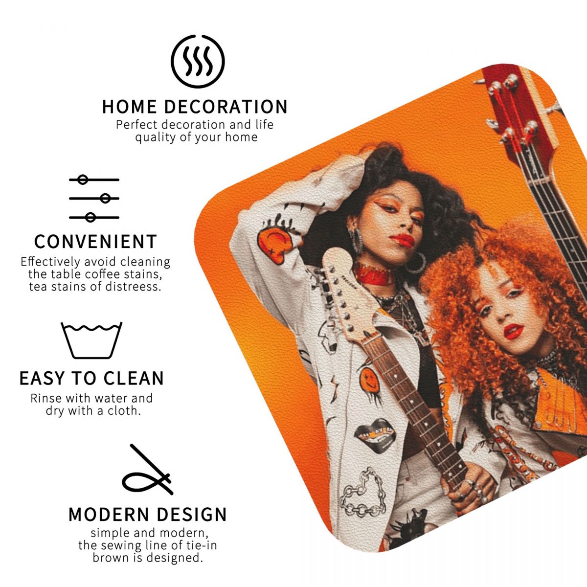 Nova Twins Coasters PVC Leathe - огляд і ціна Nova Decor & Lighting Vase