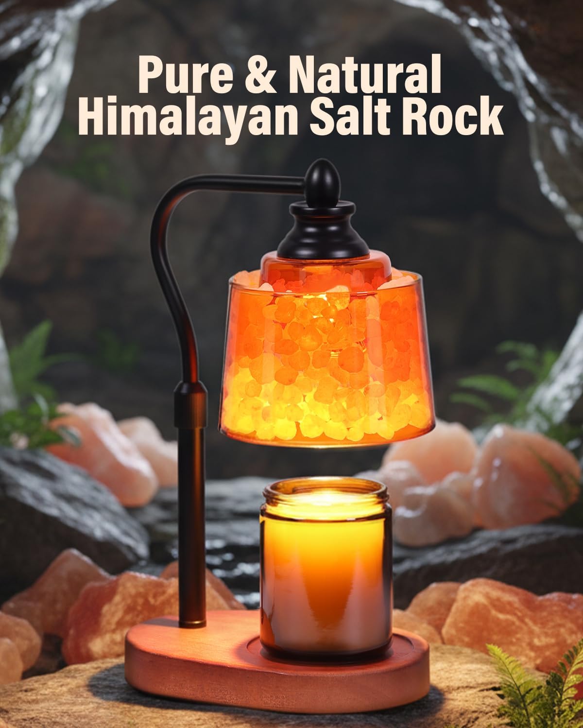 3-in-1 Candle Warmer Lamp with - огляд і ціна Himalayan Salt Lamp