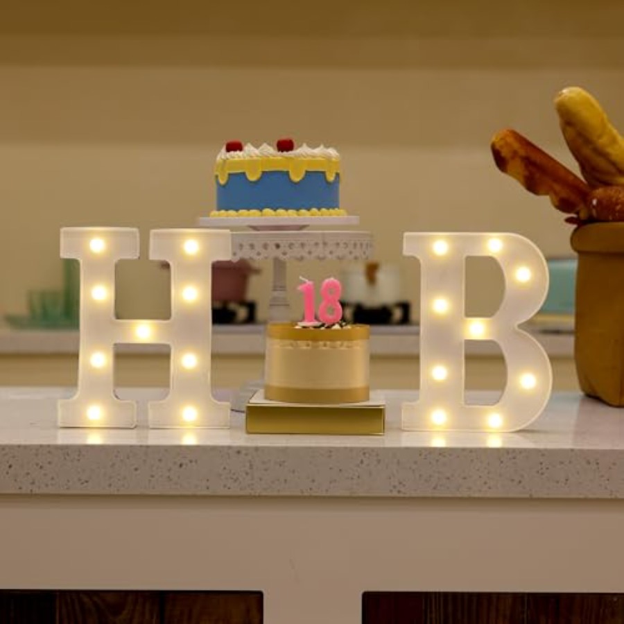 Happy Birthday Decoration Ligh - огляд і ціна Light Up Letters Marquee