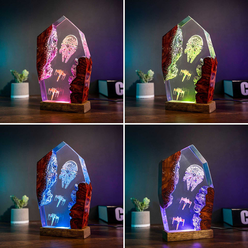 Table Resin Lamp Universe War  - огляд і ціна Lighting Table Decor
