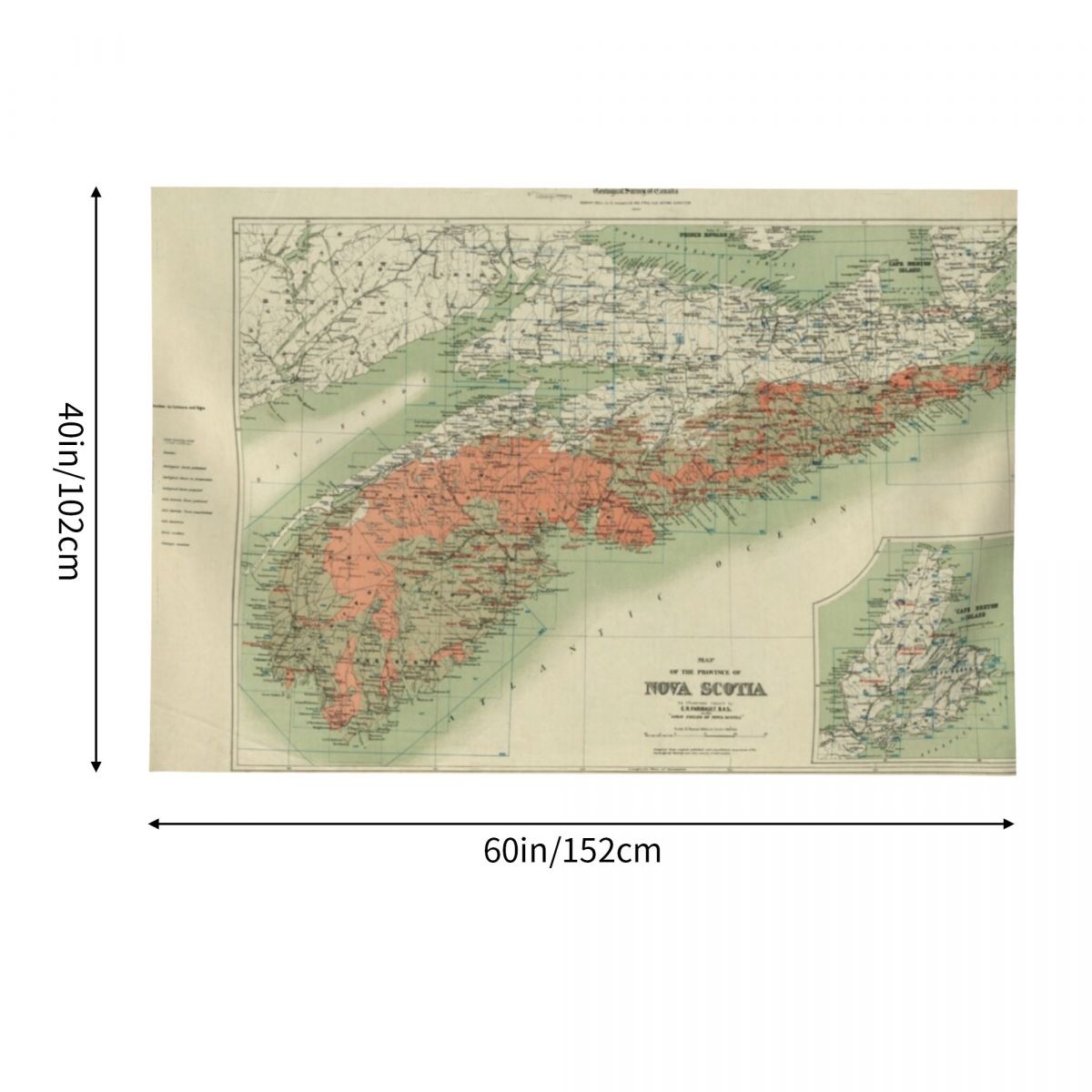 Vintage Geological Map of Nova - огляд і ціна Nova Decor & Lighting Vase