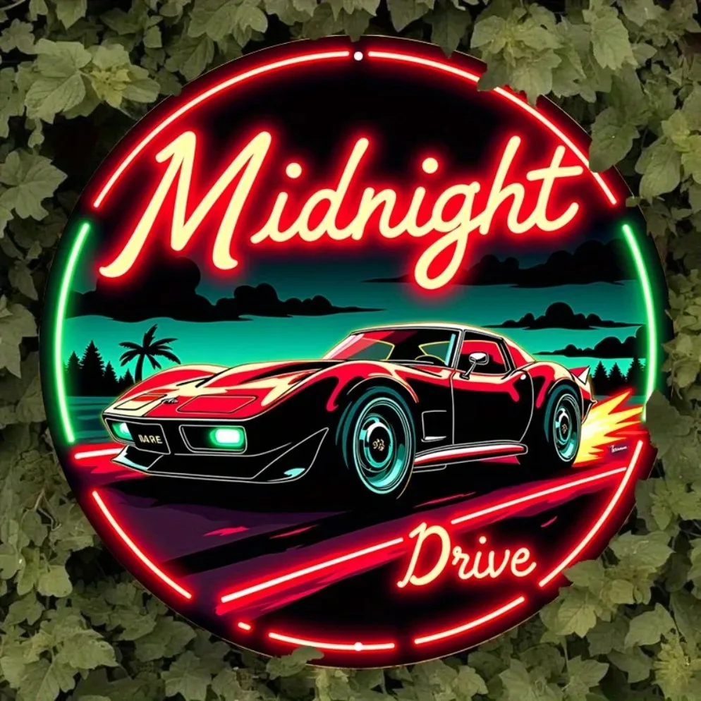 Vintage Neon Car Sign Midnight - огляд і ціна Vintage Lighting Decor