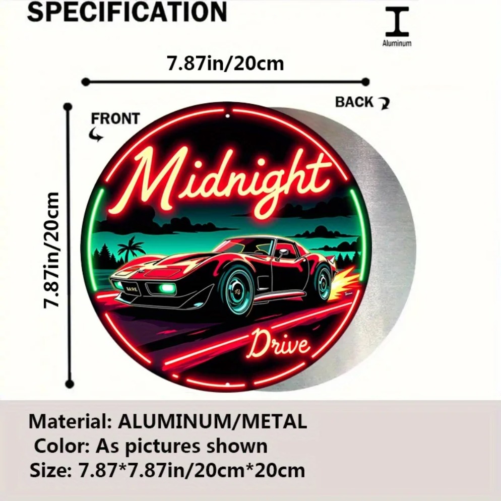 Vintage Neon Car Sign Midnight - огляд і ціна Vintage Lighting Decor