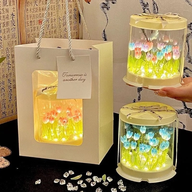 DIY Tulip Lamp Simulation Flow - огляд і ціна Lighting Decor Bedroom