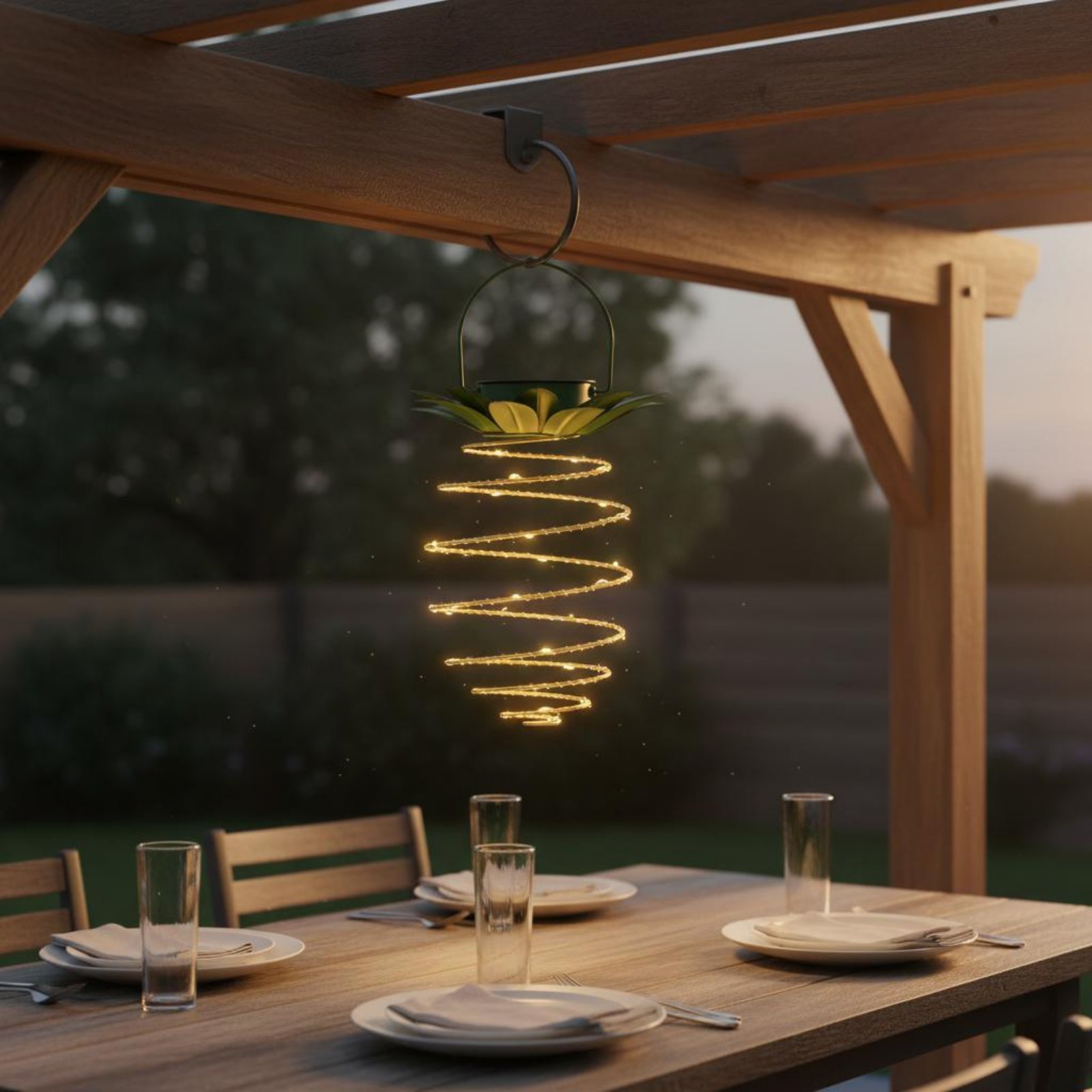 2 Pieces Solar Pineapple Lamp  - огляд і ціна Lighting Decor Outdoor