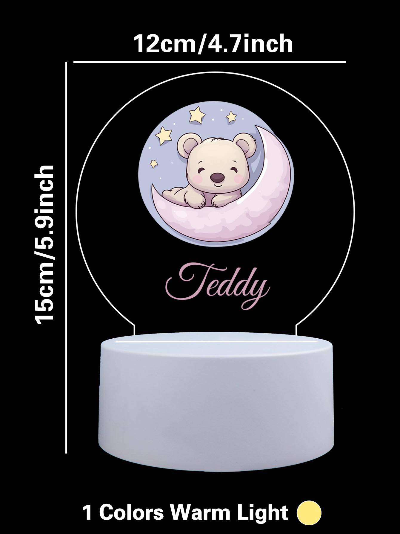 1pc Personalize Custom Moon be - огляд і ціна Lighting Table Decor