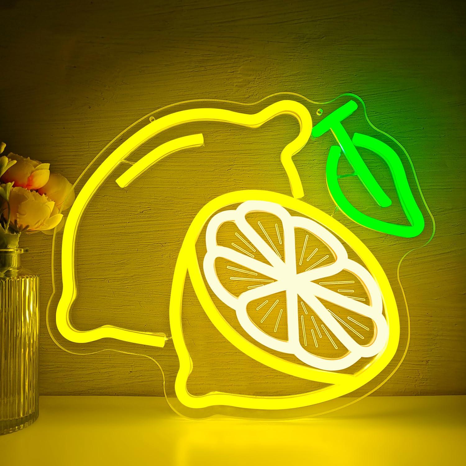 Lemon Neon Sign Dimmable LED L - огляд і ціна Lighting Decor For Home