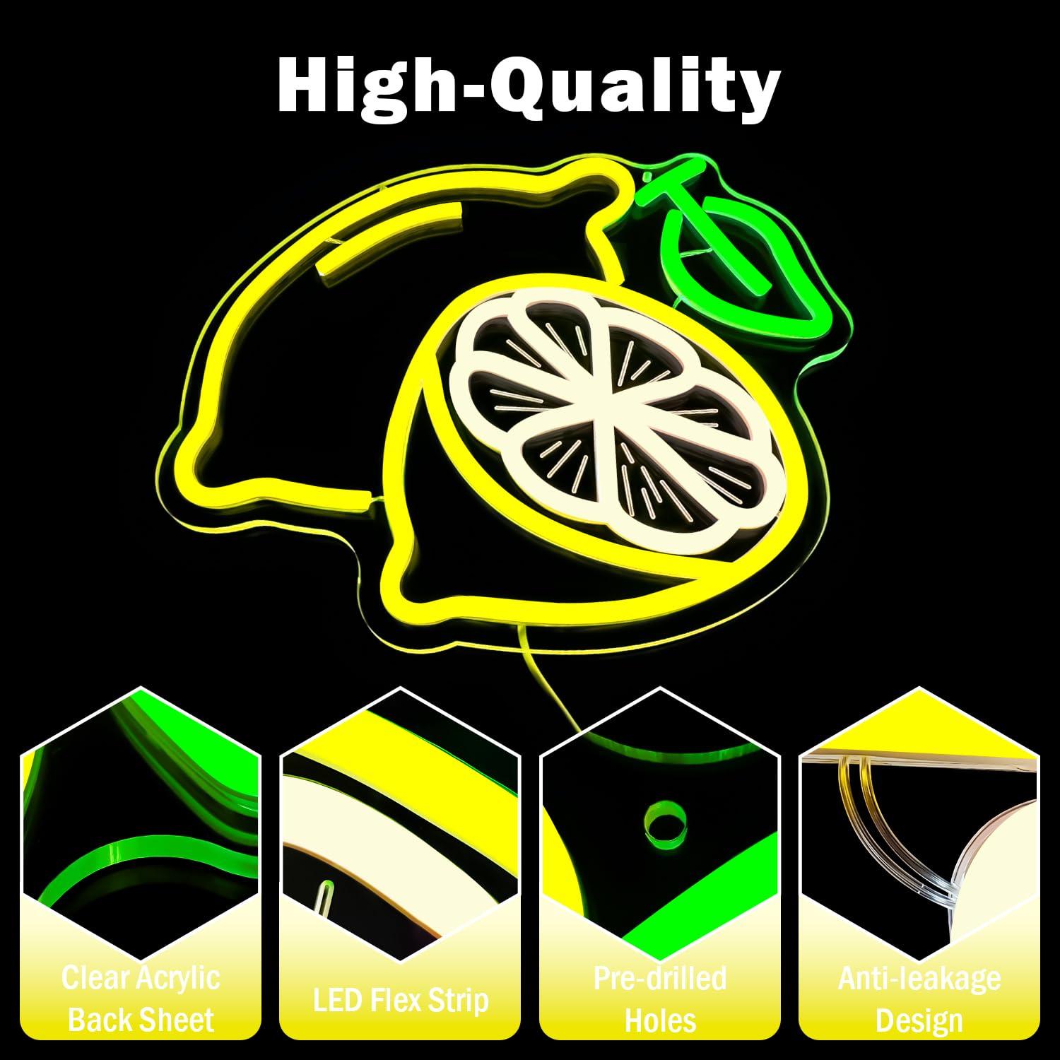 Lemon Neon Sign Dimmable LED L - огляд і ціна Lighting Decor For Home