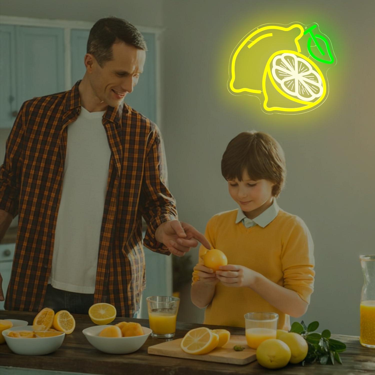 Lemon Neon Sign Dimmable LED L - огляд і ціна Lighting Decor For Home