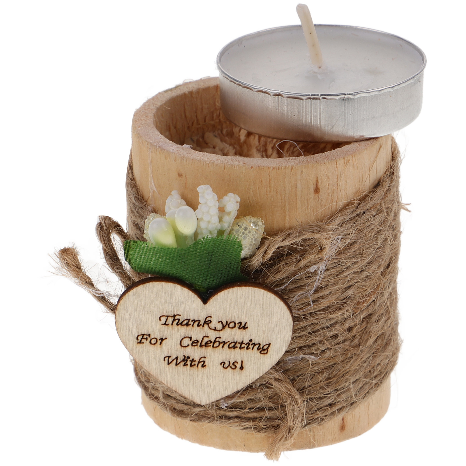 Rustic Wooden Holder Small Tea - огляд і ціна Lighting Decoration Stand