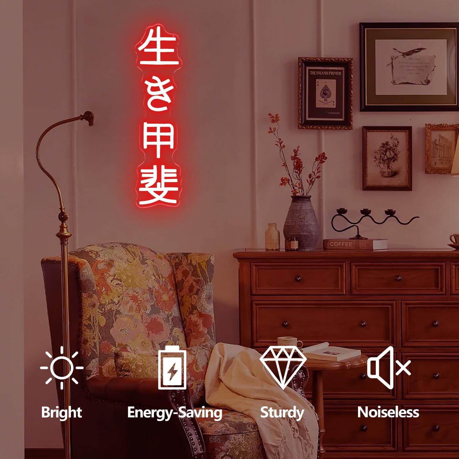 Japanese Birthday Ikigai Neon  - огляд і ціна Lighting Decor Bedroom
