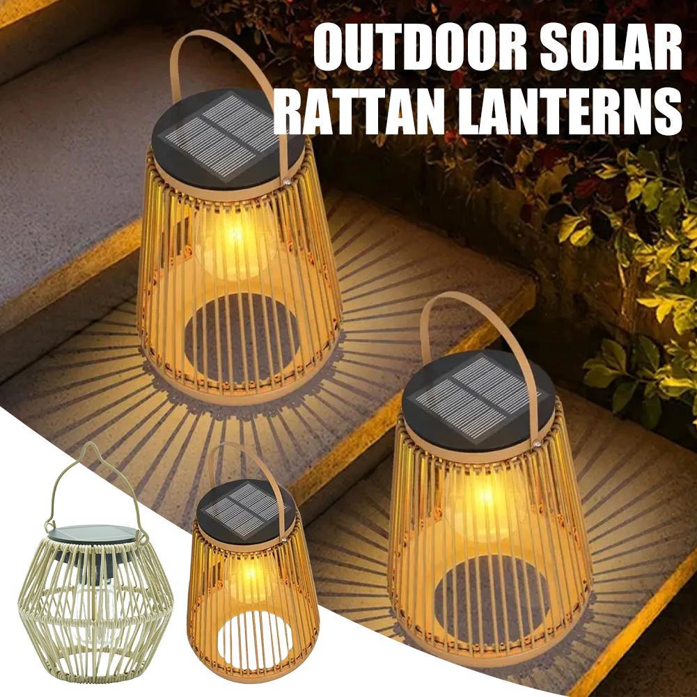 IP65 Waterproof Solar Rattan L - огляд і ціна Lighting Table Decor