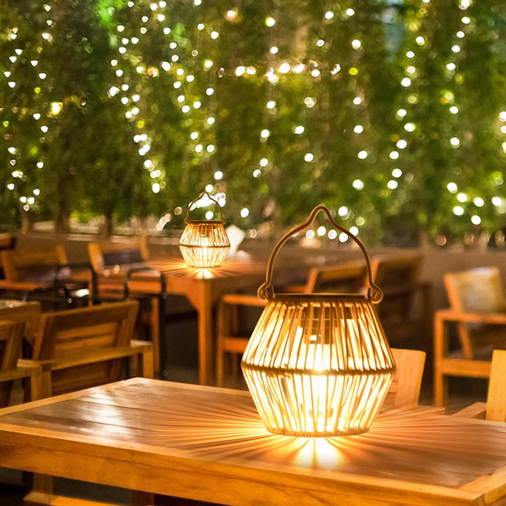 IP65 Waterproof Solar Rattan L - огляд і ціна Lighting Table Decor
