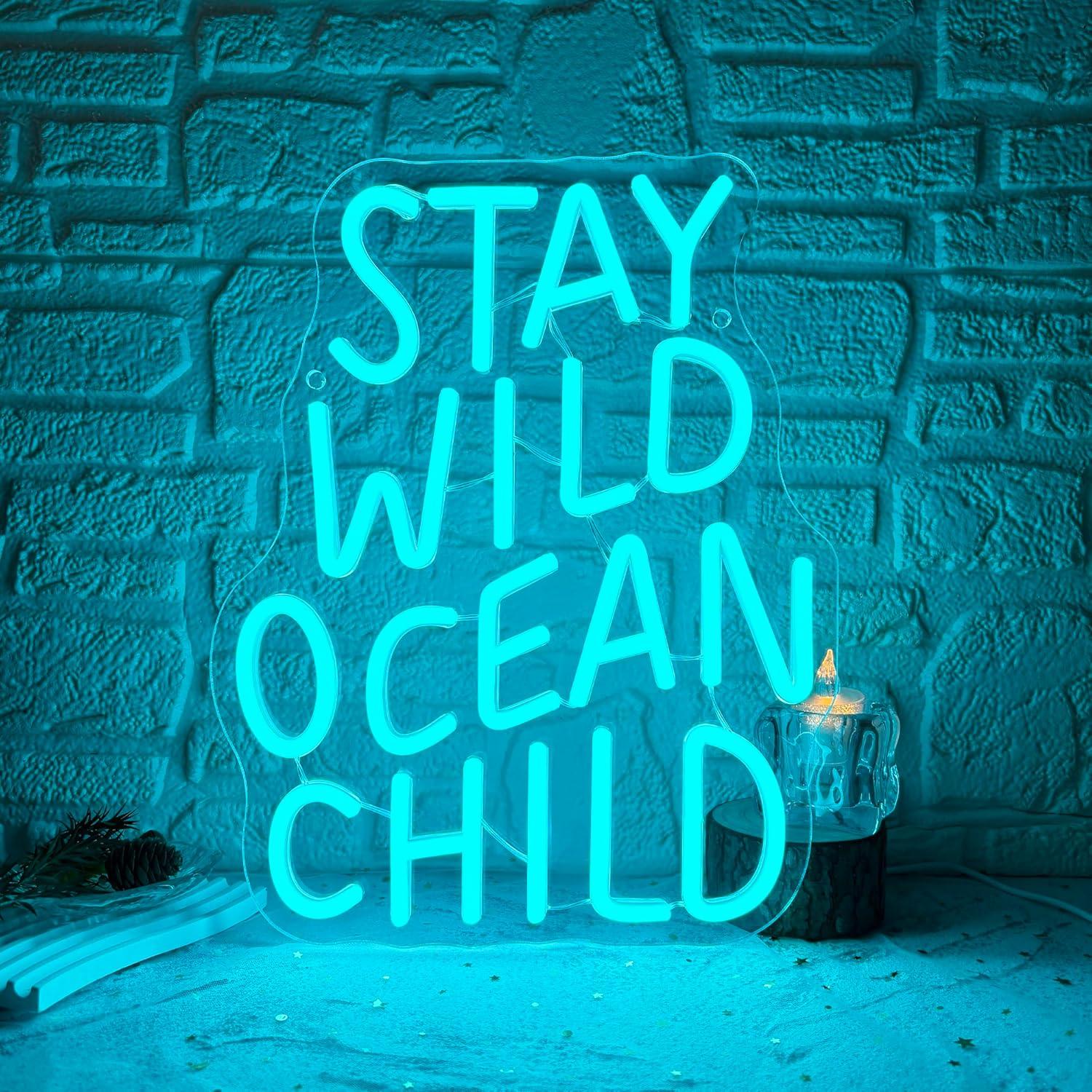 Stay Wild Ocean Child Neon Sig - огляд і ціна Lighting Decor Bedroom