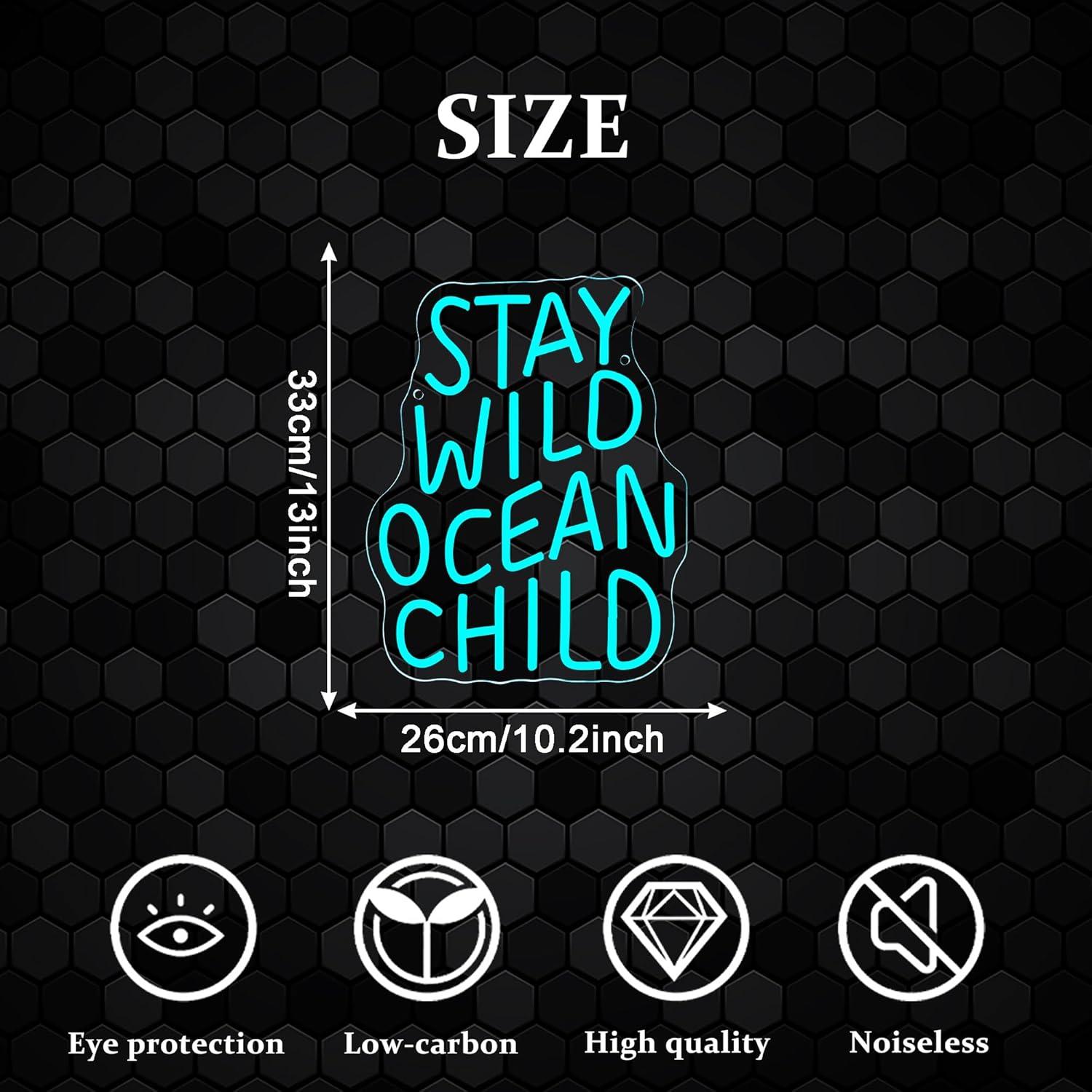 Stay Wild Ocean Child Neon Sig - огляд і ціна Lighting Decor Bedroom