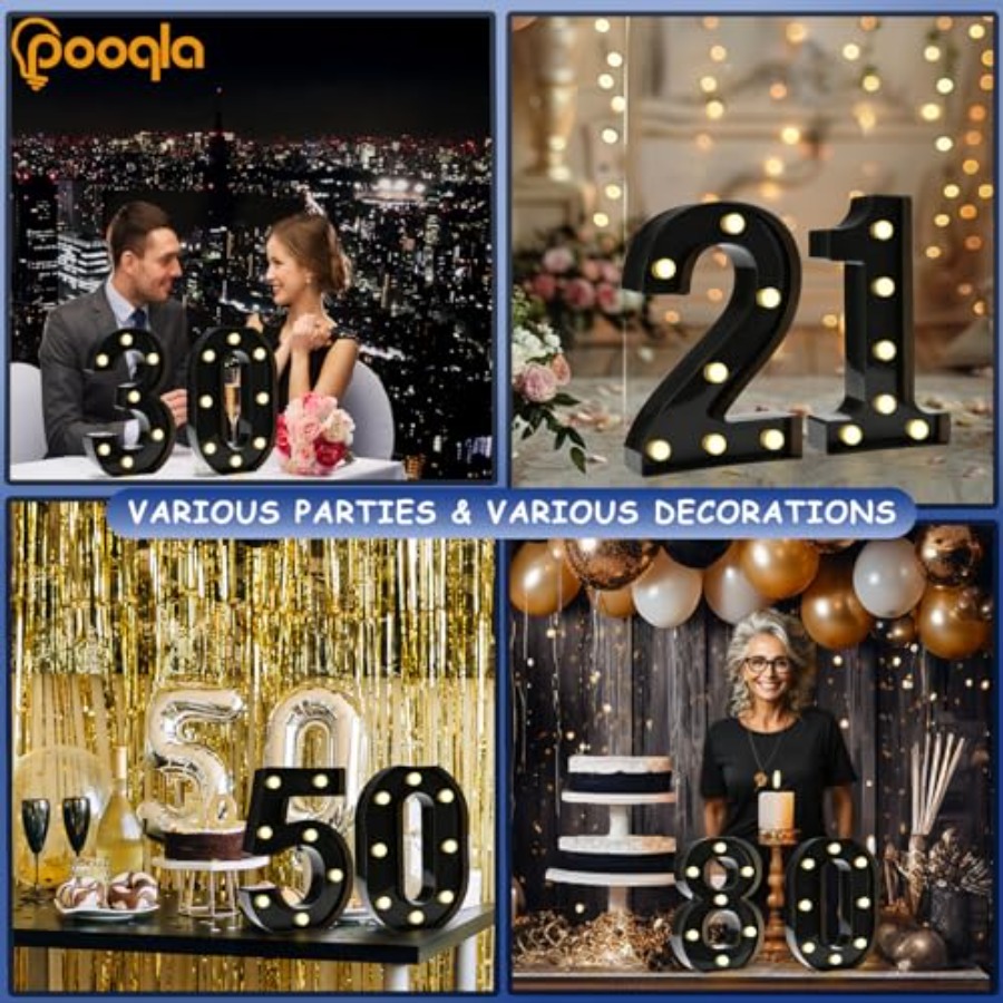 Decorative Led Light Up Number - огляд і ціна Light Up Letters Marquee