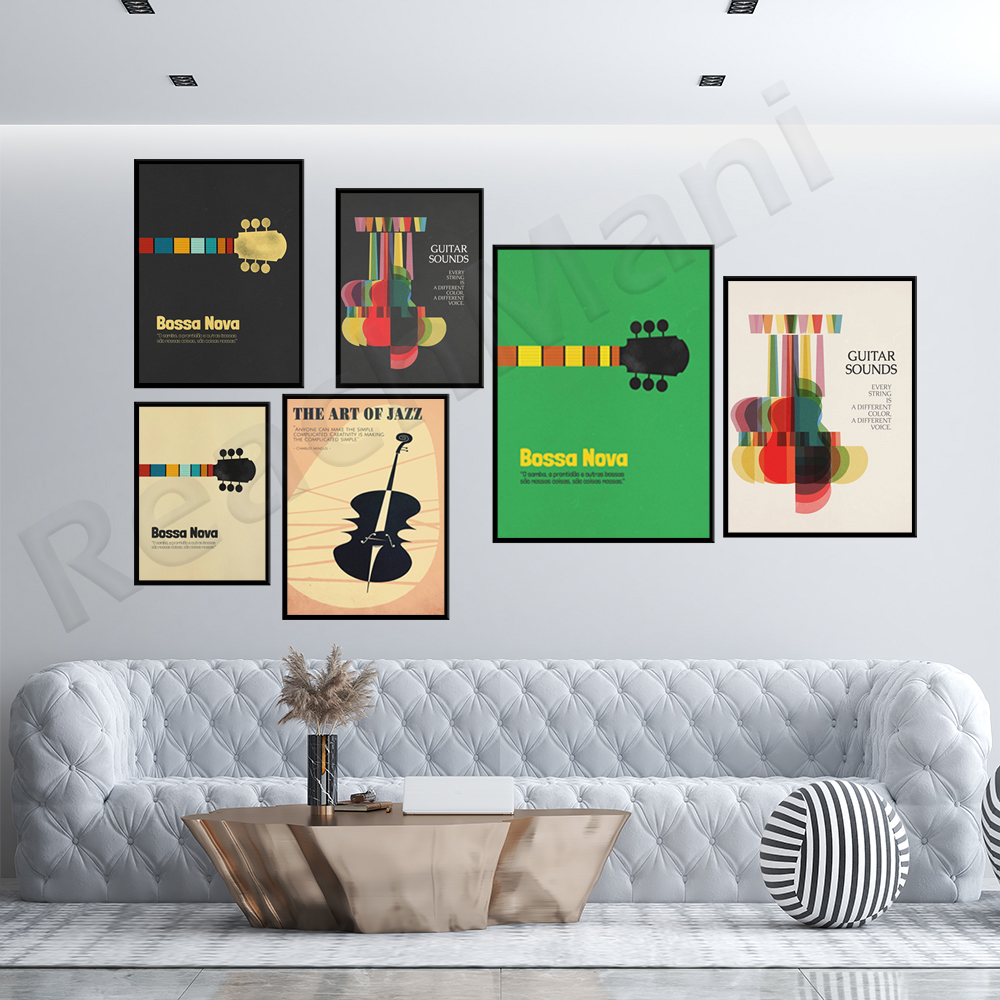 Bossa Nova Poster, Jazz Print, - огляд і ціна Nova Decor & Lighting Vase