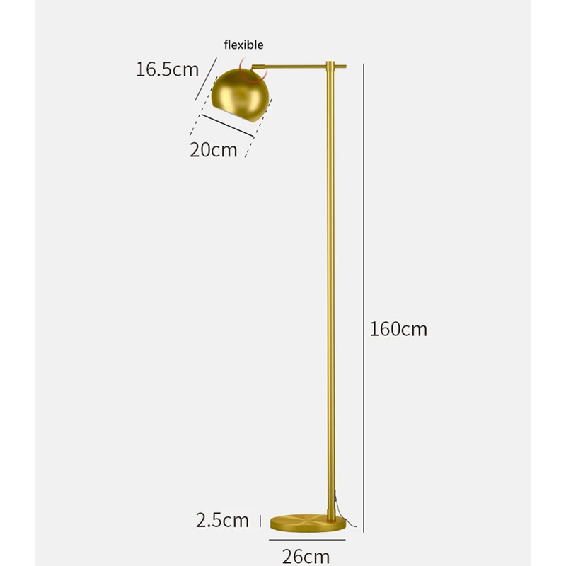 (Sea shipping)Gold Floor Lamp  - огляд і ціна Lighting Decoration Stand