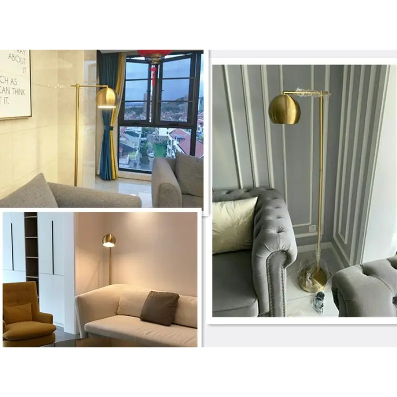 (Sea shipping)Gold Floor Lamp  - огляд і ціна Lighting Decoration Stand