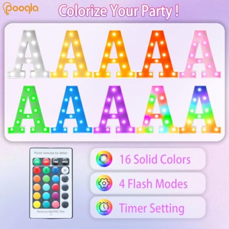 Colorful LED marquee letter li - огляд і ціна Light Up Letters Marquee