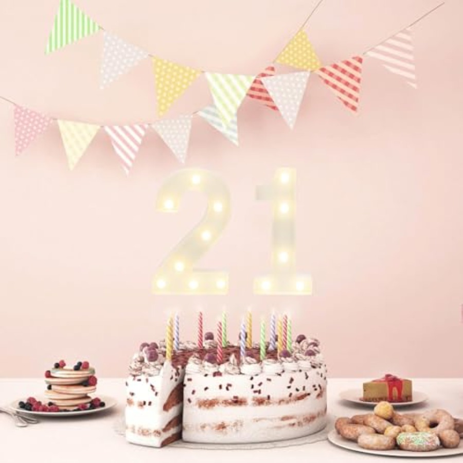 21 LED Marquee Number, 21st Bi - огляд і ціна Light Up Letters Marquee