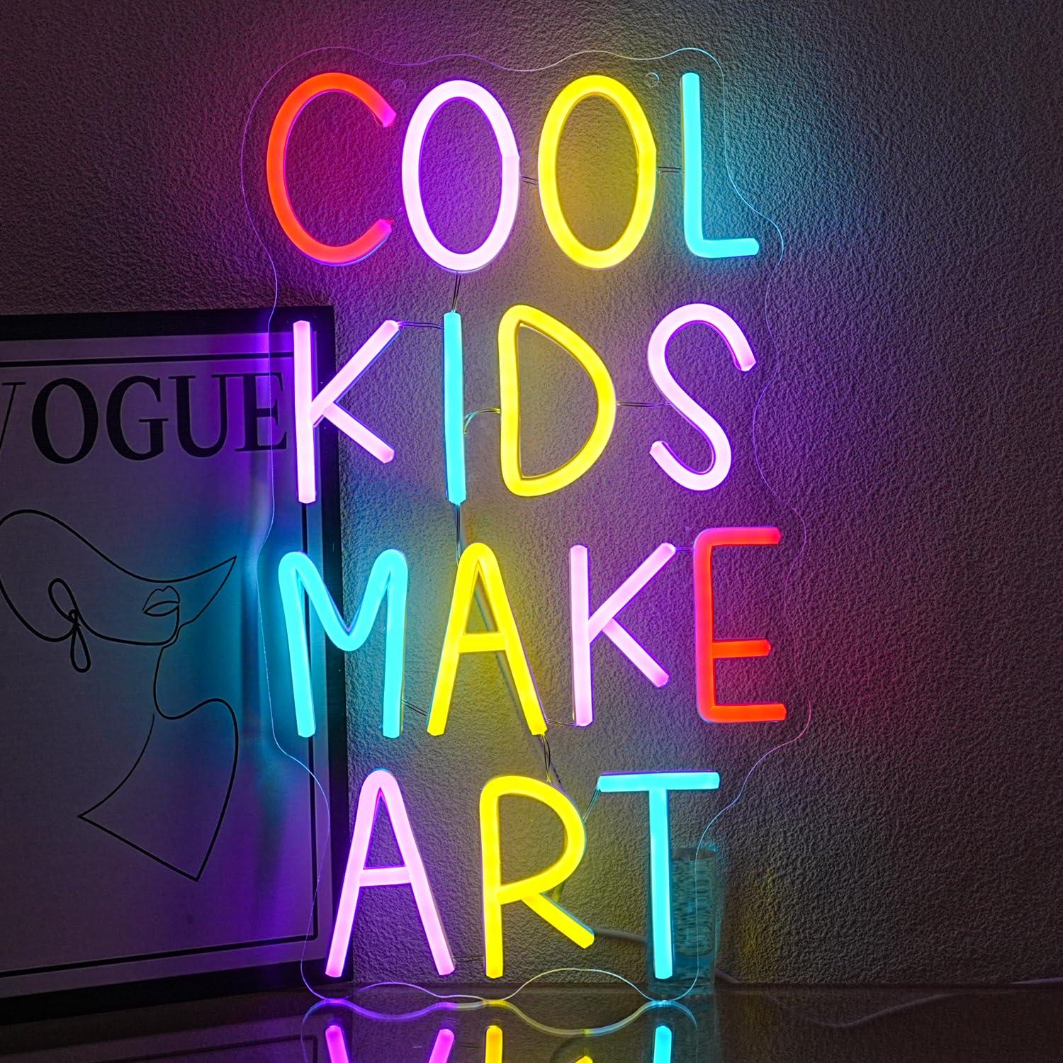 Cool Kids Make Art Neon Sign U - огляд і ціна Lighting Decor Bedroom