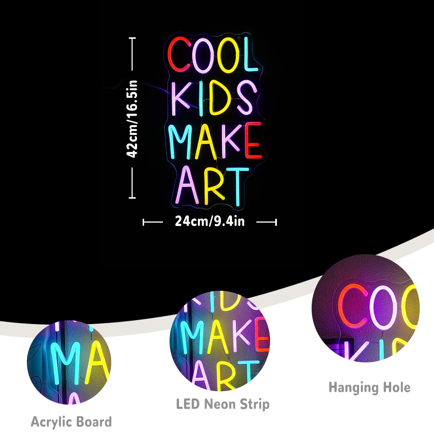 Cool Kids Make Art Neon Sign U - огляд і ціна Lighting Decor Bedroom