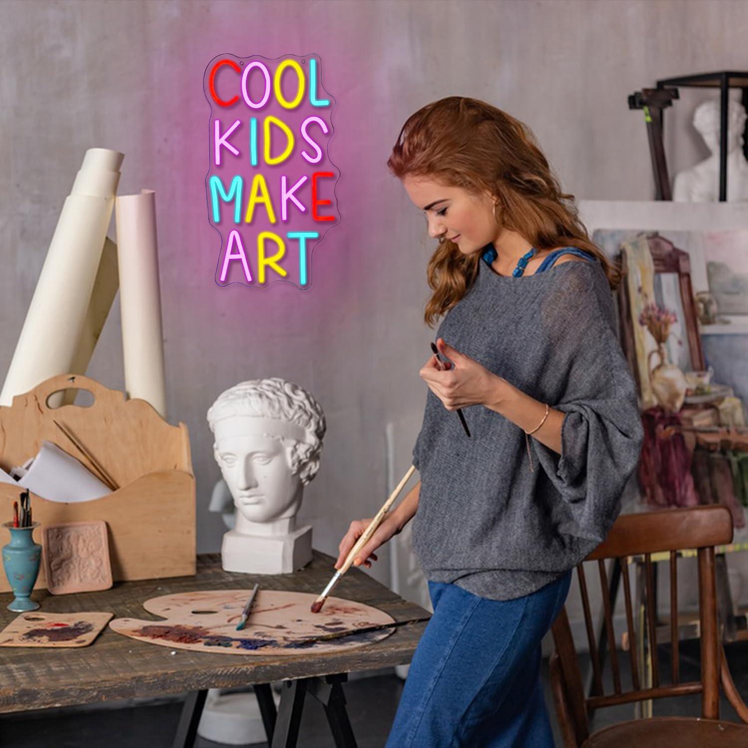 Cool Kids Make Art Neon Sign U - огляд і ціна Lighting Decor Bedroom