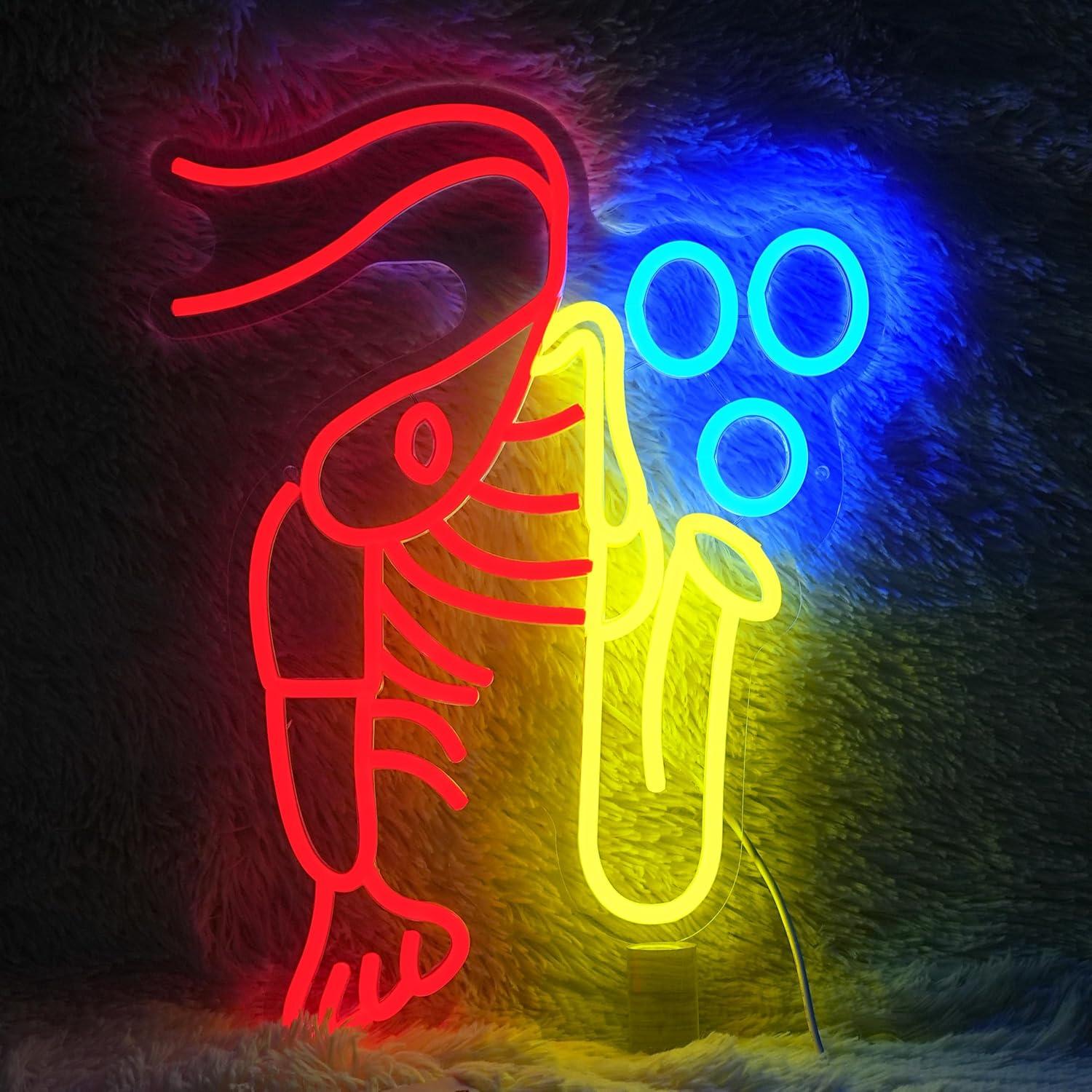 Lobster Saxophone Neon Sign Ja - огляд і ціна Vintage Lighting Decor
