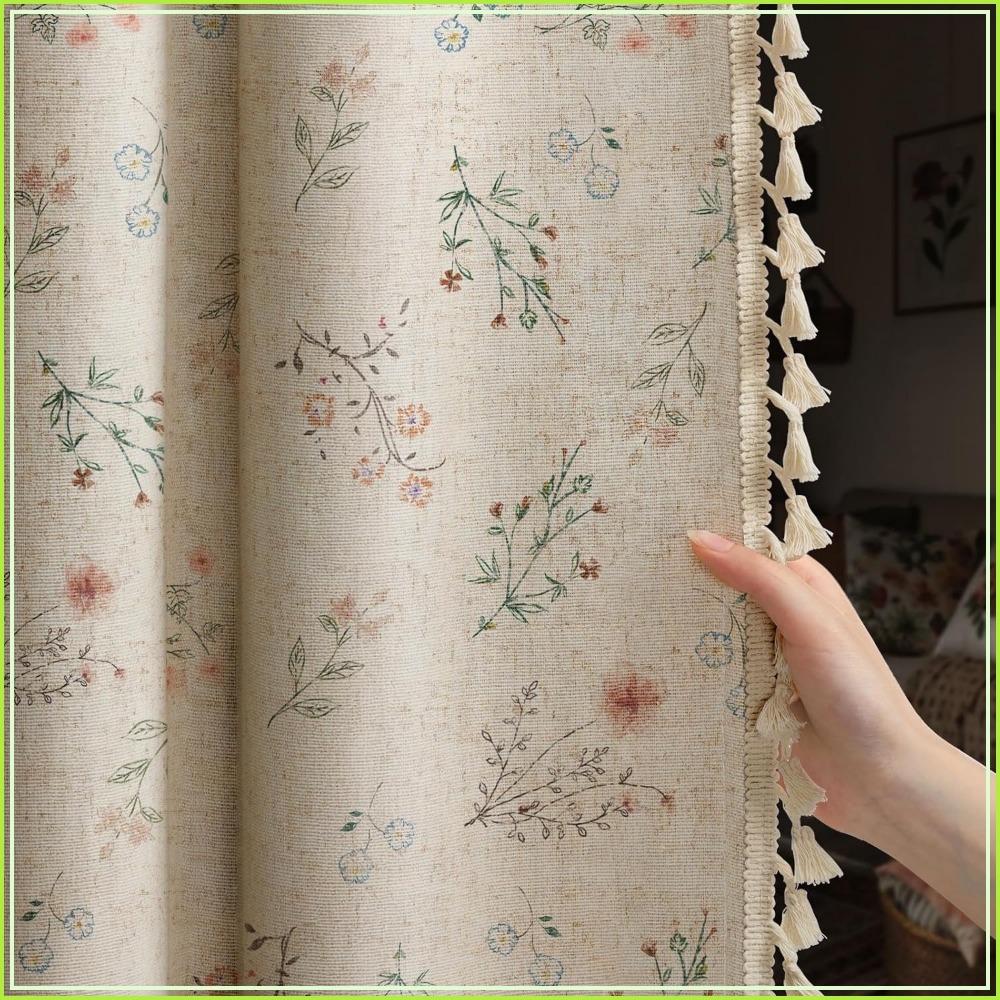 Boho Floral 100% Blackout Curt - огляд і ціна Vintage Lighting Decor